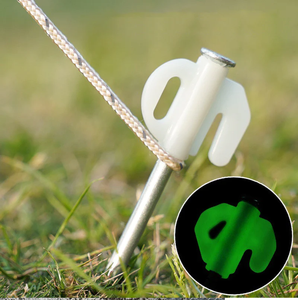 Illuminate Your Adventures with Outdoor Tent Ground Fluorescent Steel Nails!