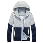 Men's Jacket Spring And Autumn Thin Hooded Couple Fashion Trench