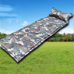 Inflatable Outdoor Camping Sleeping Mat With Pillow