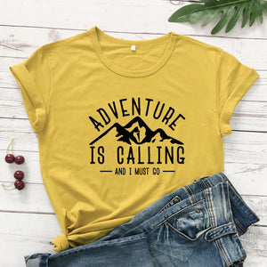 Adventure Is Calling Adventure Lovers Top Tshirt