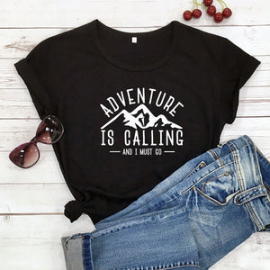 Adventure Is Calling Adventure Lovers Top Tshirt