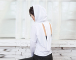 Fitness Yoga Tops Quick-drying long-sleeved T-shirts Sports hooded blouses