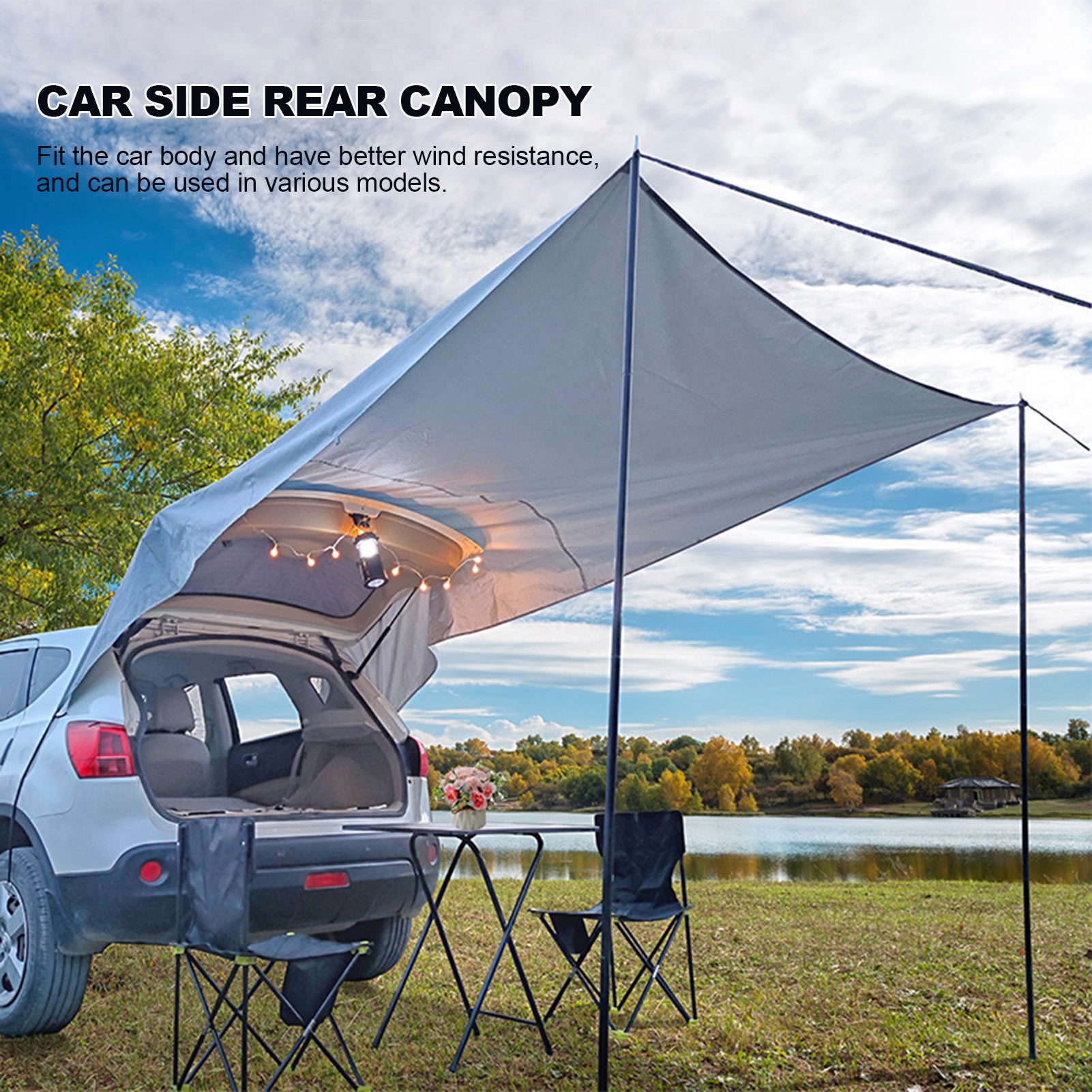 Outdoor Camping Car Side Trunk Canopy Tent