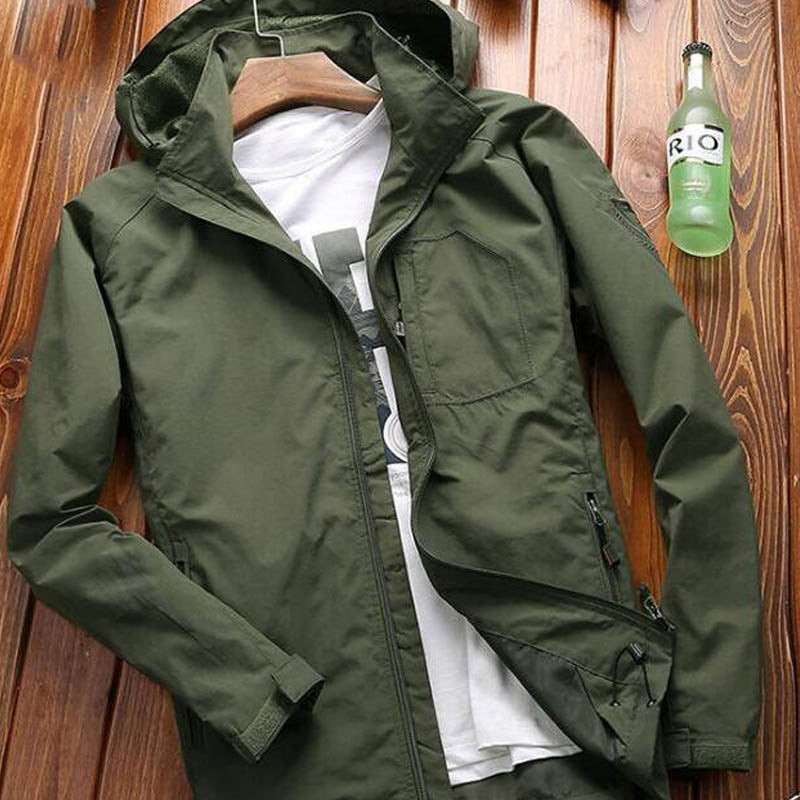 NIANJEEP autumn and winter clothing maleshield outdoor mountaineering suit and a casual and velvet jacket jacket