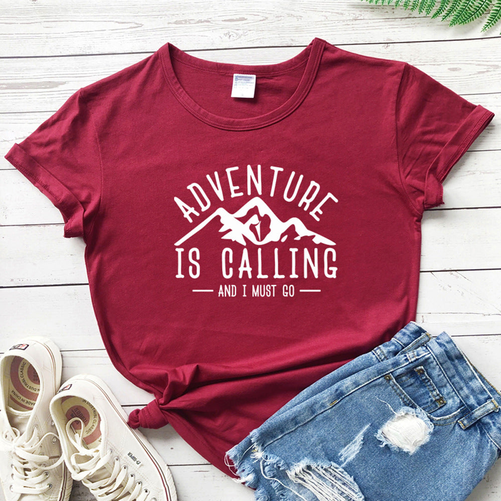 Adventure Is Calling Adventure Lovers Top Tshirt