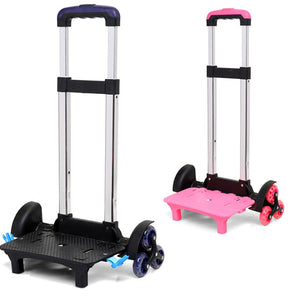 Aluminum Alloy Cart Kid Trolley 6 Wheels Expandable Rod