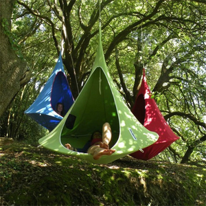 Teepee Hanging Silkworm Camping Swing Hammock