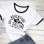 Adventure Is Calling Adventure Lovers Top Tshirt