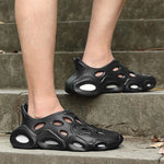 Men's Hollow-out Outdoor Removable Sole Slippers