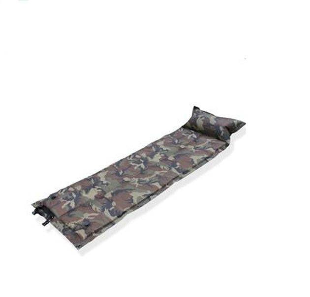 Inflatable Outdoor Camping Sleeping Mat With Pillow