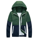 Men's Jacket Spring And Autumn Thin Hooded Couple Fashion Trench