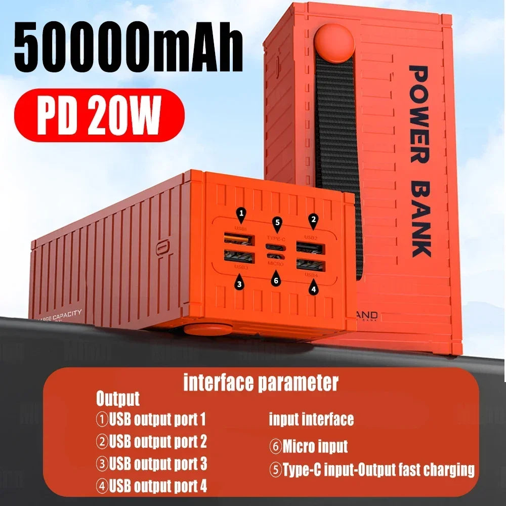 50000mAh Power Bank 66W Super Fast Charging