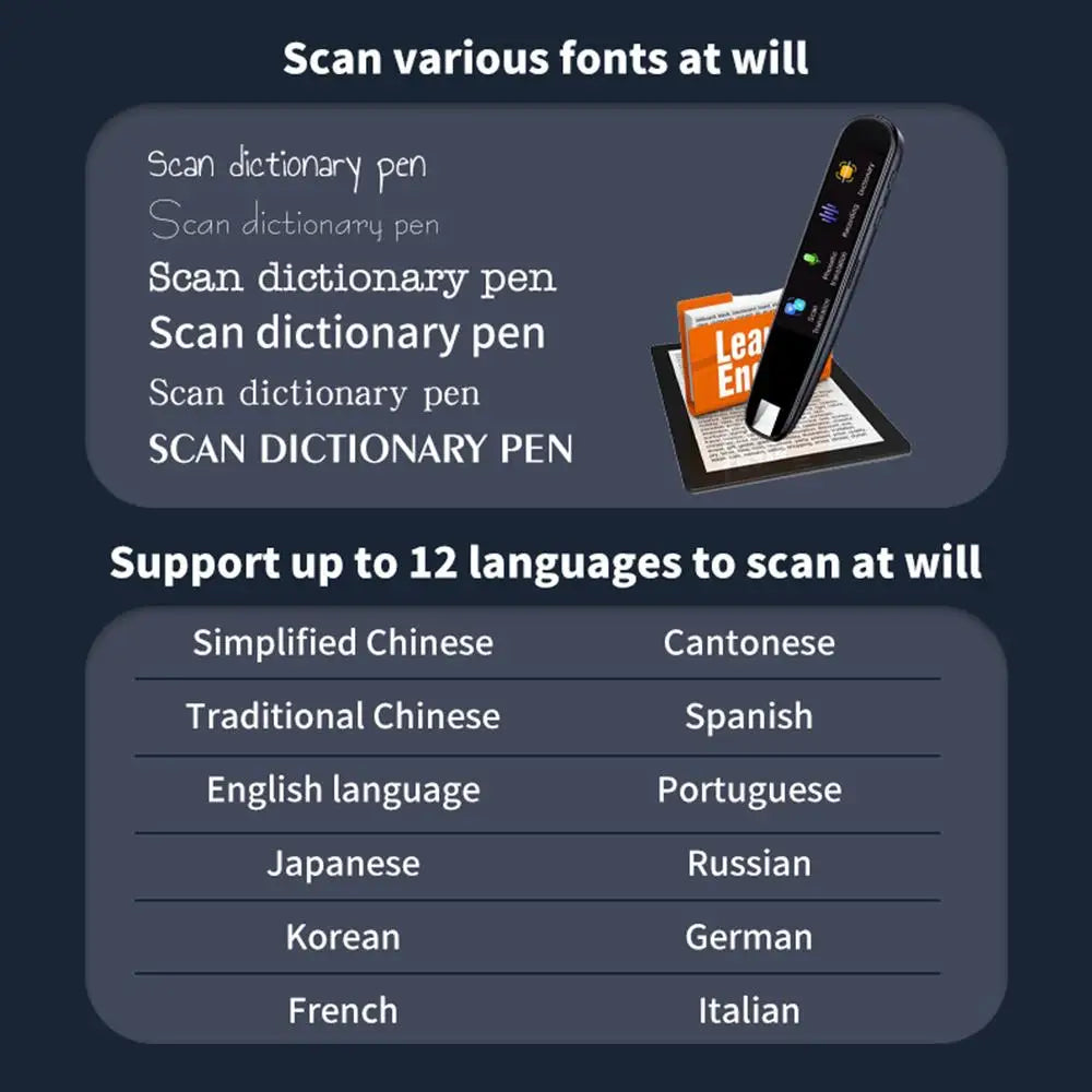 Offline Translation Pen Reading 123 Languages