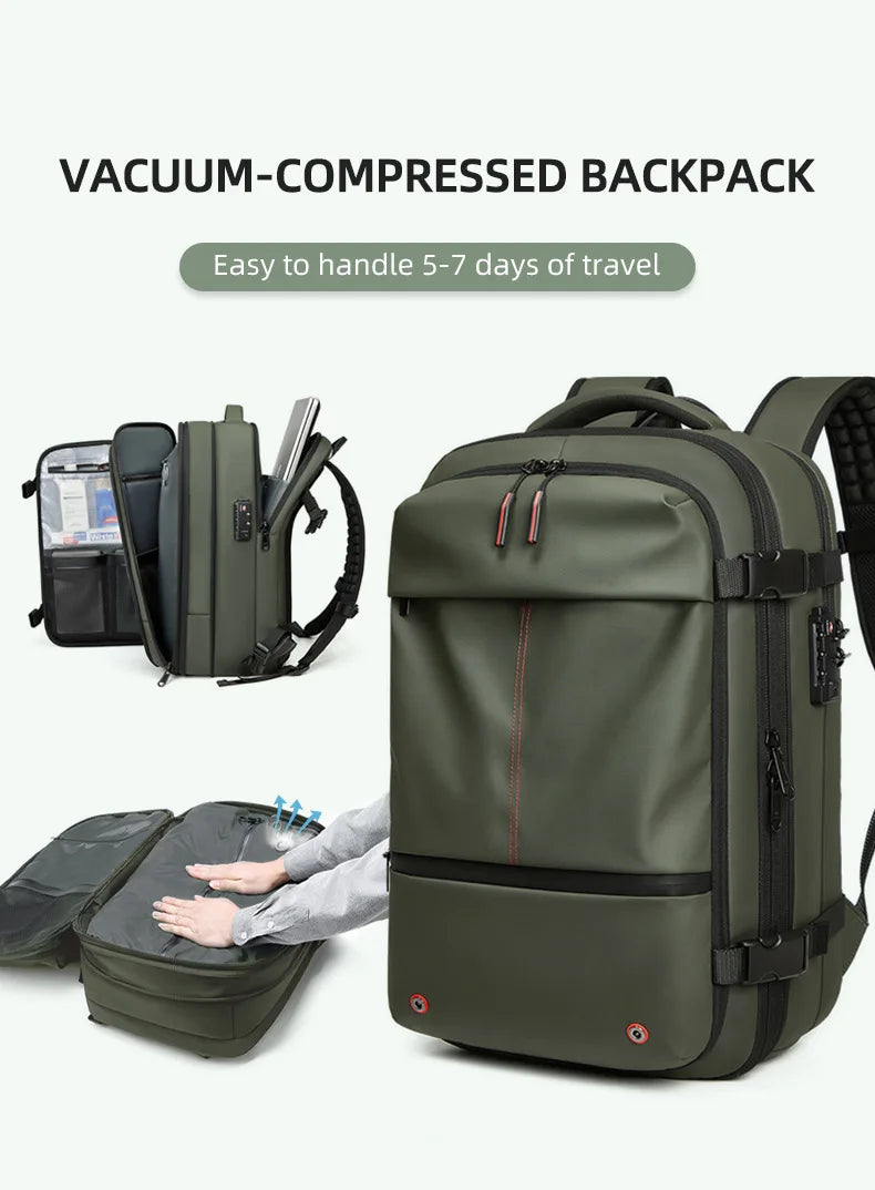 Vacuum Backpack with Sealed Compression System