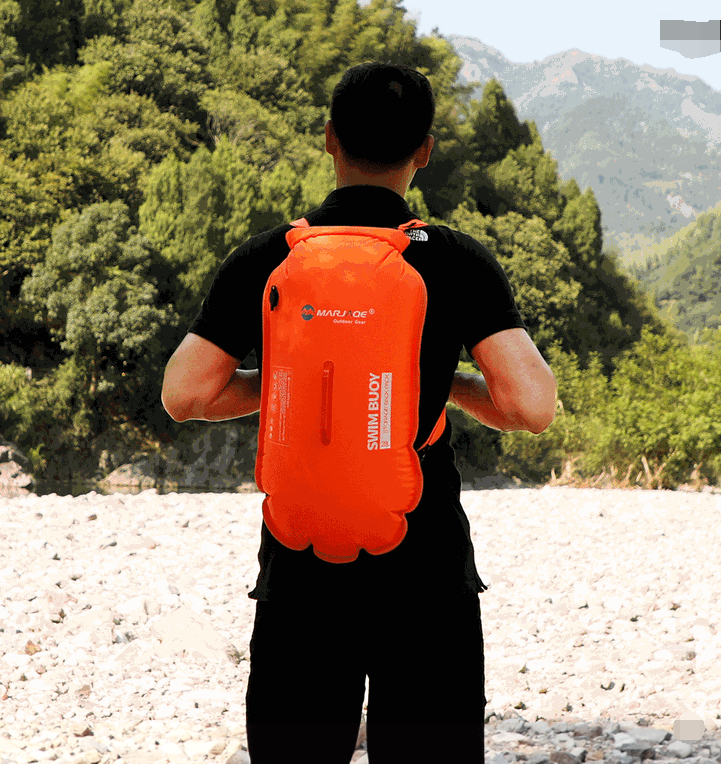 Double Airbag Swimming Float Backpack