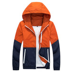 Men's Jacket Spring And Autumn Thin Hooded Couple Fashion Trench