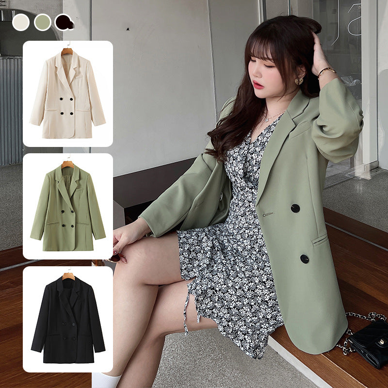 Korean Style Wrinkle-resistant Twill Drape Casual Suit