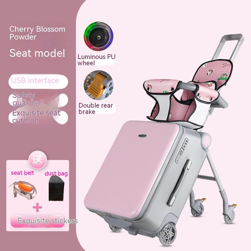 Multifunctional Trolley Case For Travelers with Children  Sit